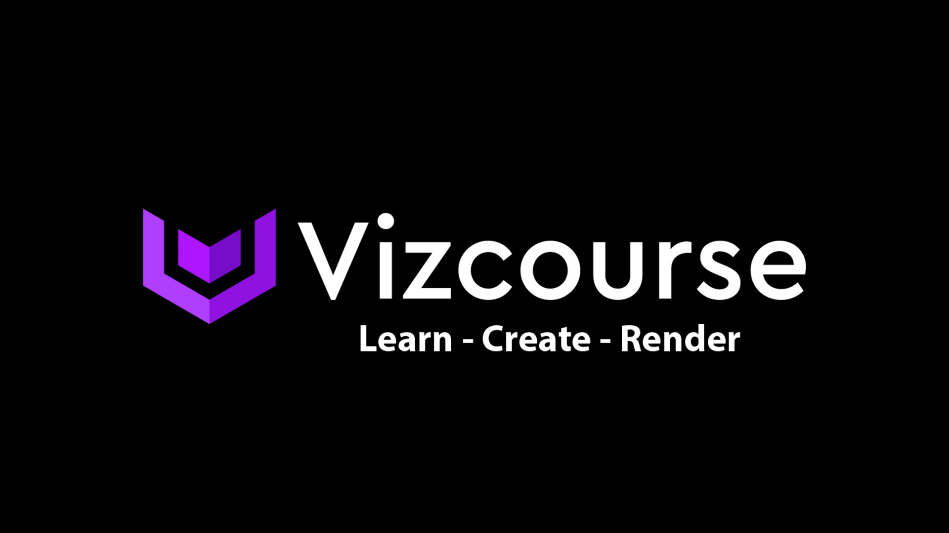 VizCourse Logo for an Online 3D School