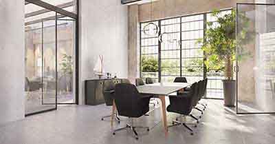 open plan boardroom 3d render